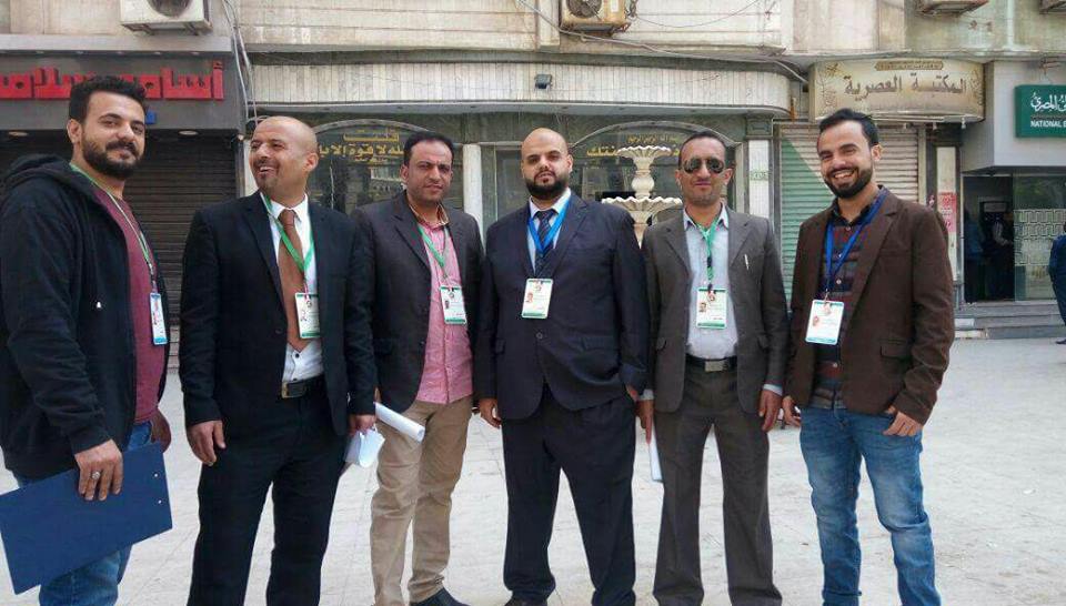 فريق المتابعين الدوليين لرابطة المعونة لحقوق الإنسان والهجرة في أول أيام انتخابات الرئاسة المصرية