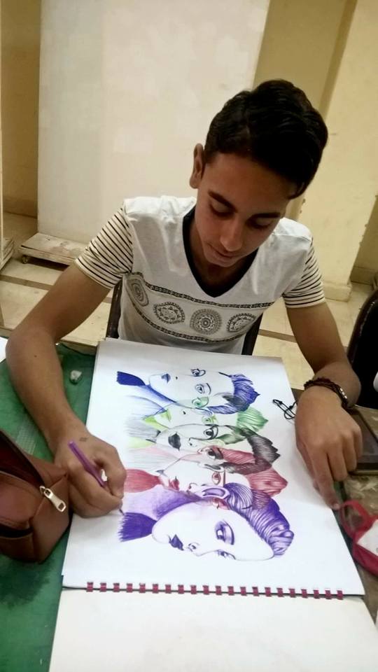 ورش فنون تشكيلية في قصر ثقافة طهطا بسوهاج