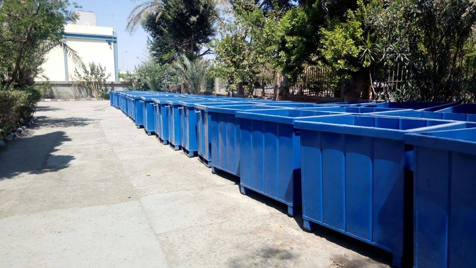 75 صندوق قمامة مكبس لمدن قليوب والخصوص وحي غرب شبرا الخيمة