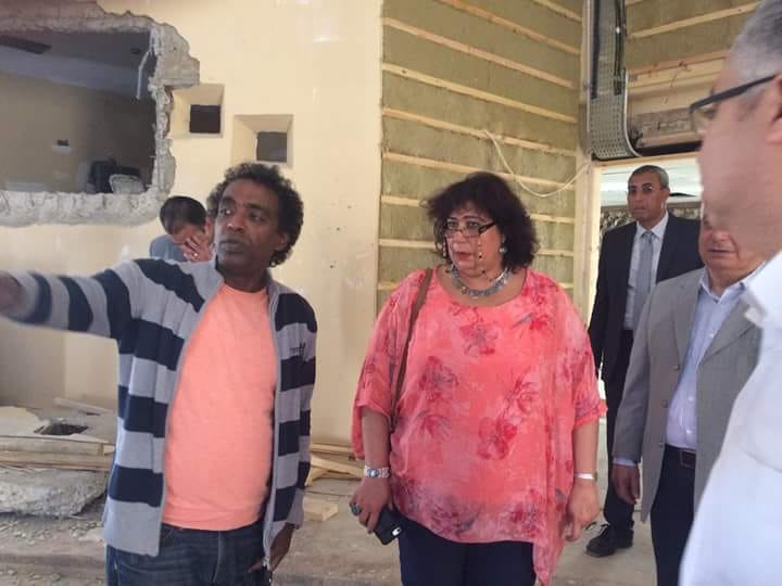 وزيرة الثقافة توجه بسرعة انهاء اعمال تطوير قصر ثقافة شرم الشيخ