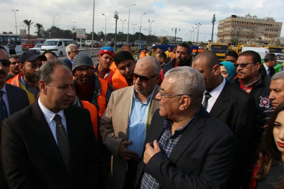 قيادات نهضة مصر تتفقد منظومة النظافة في أعياد الربيع بالإسكندرية