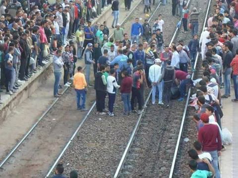 مقتل طالبة فى حادث قطار بالمندرة بحرى