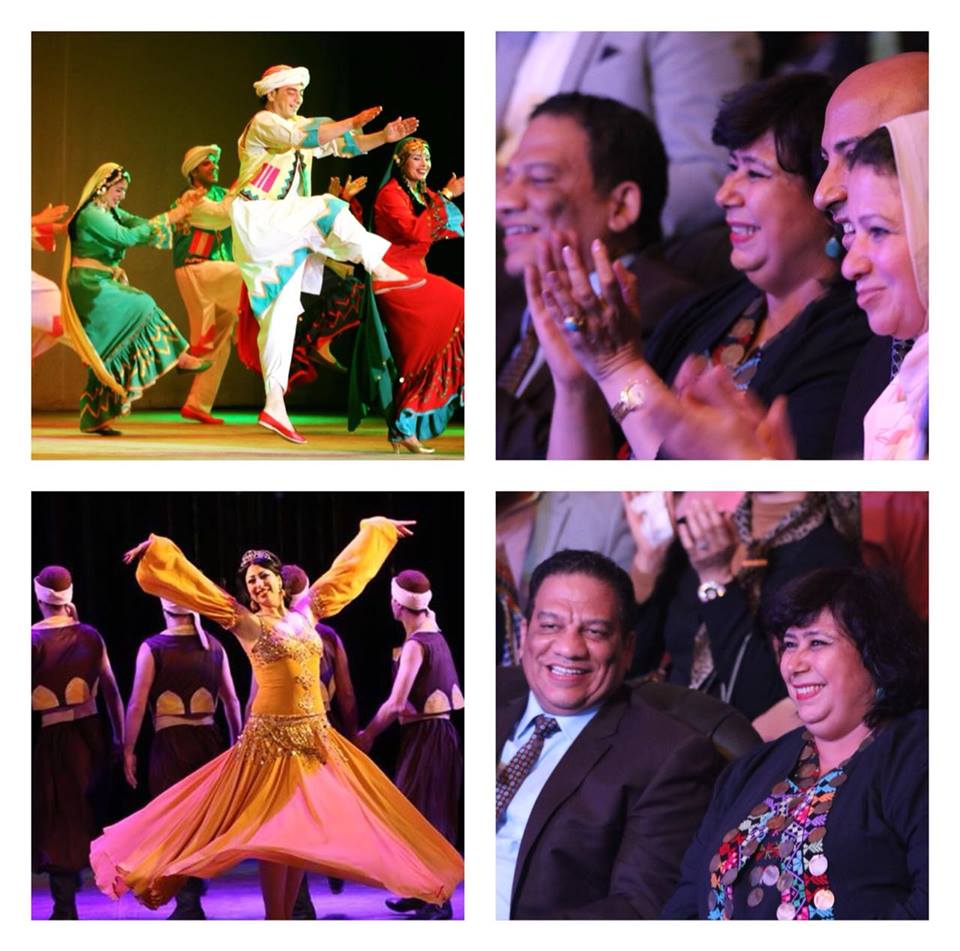 وزيرة الثقافة المصرية تتابع فرقة رضا علي مسرح البالون