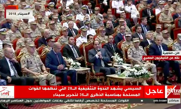 السيسي يؤكد أن مصر تواجه تحديا داخليا وليس خارجيا