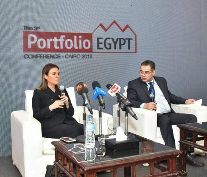 سحر نصر تفتتح مؤتمر بورتفوليو ايجيبت 2018