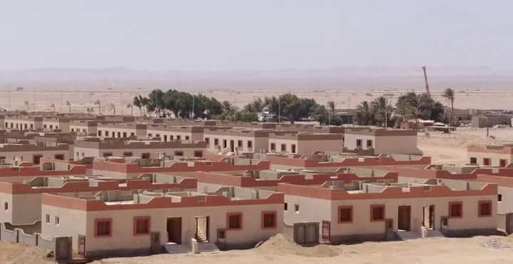 متابعة الأعمال بمشروع مساكن البديلة للعشوائيات بمدينة رأس غارب