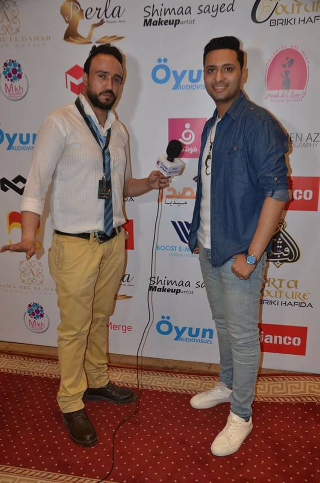 بالصور تكريم  المطرب عمرو المصري  في مهرجان ”World Fashion Week للدورة الأولي