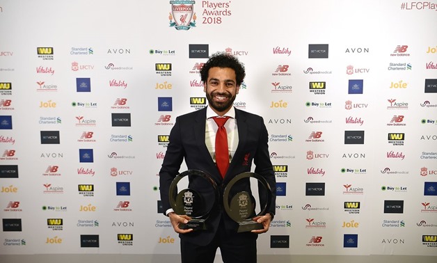 محمد صلاح يجمع أربع جوائز أفضل لاعب في ليفربول لهذا العام