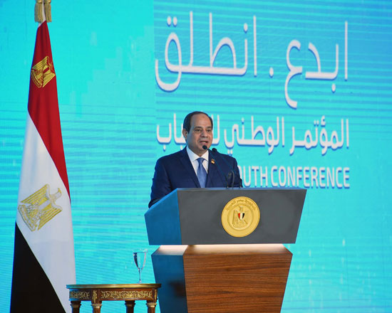 السيسي يؤكد أن الشعب هو النشاط النووى الحقيقي فى مصر