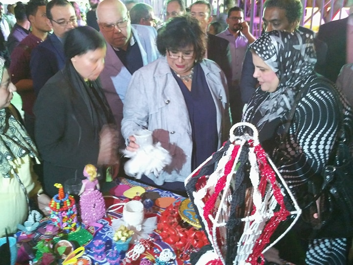 بالصور .. وزيرة الثقافة تفتتح احتفالات ليالى رمضان بسور القاهرة الشمالى
