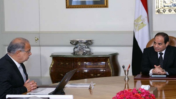 السيسى يفوض شريف إسماعيل في اختصاصات رئيس الجمهورية