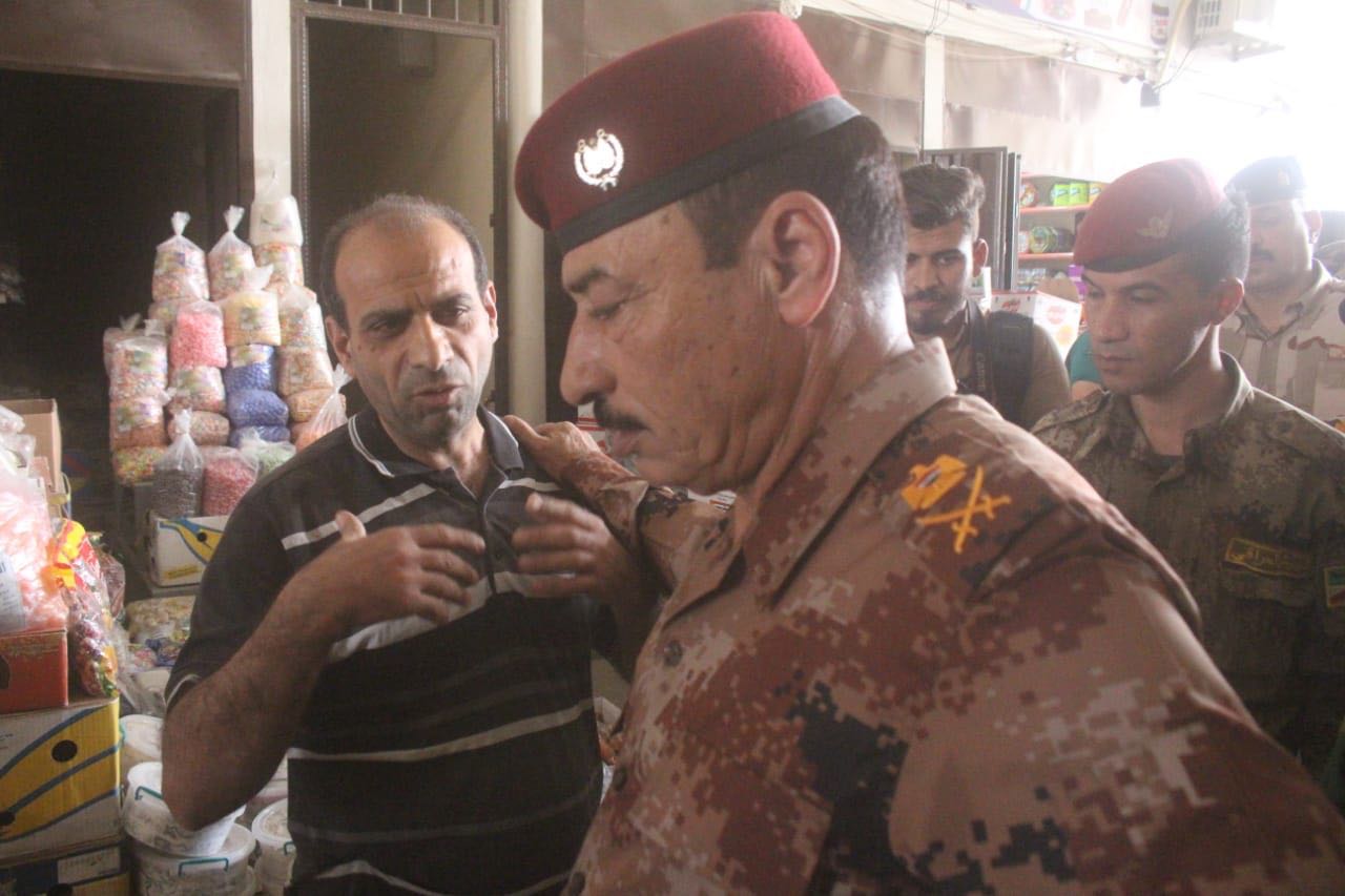 قائد عمليات نينوى يتفقد مدينة الموصل