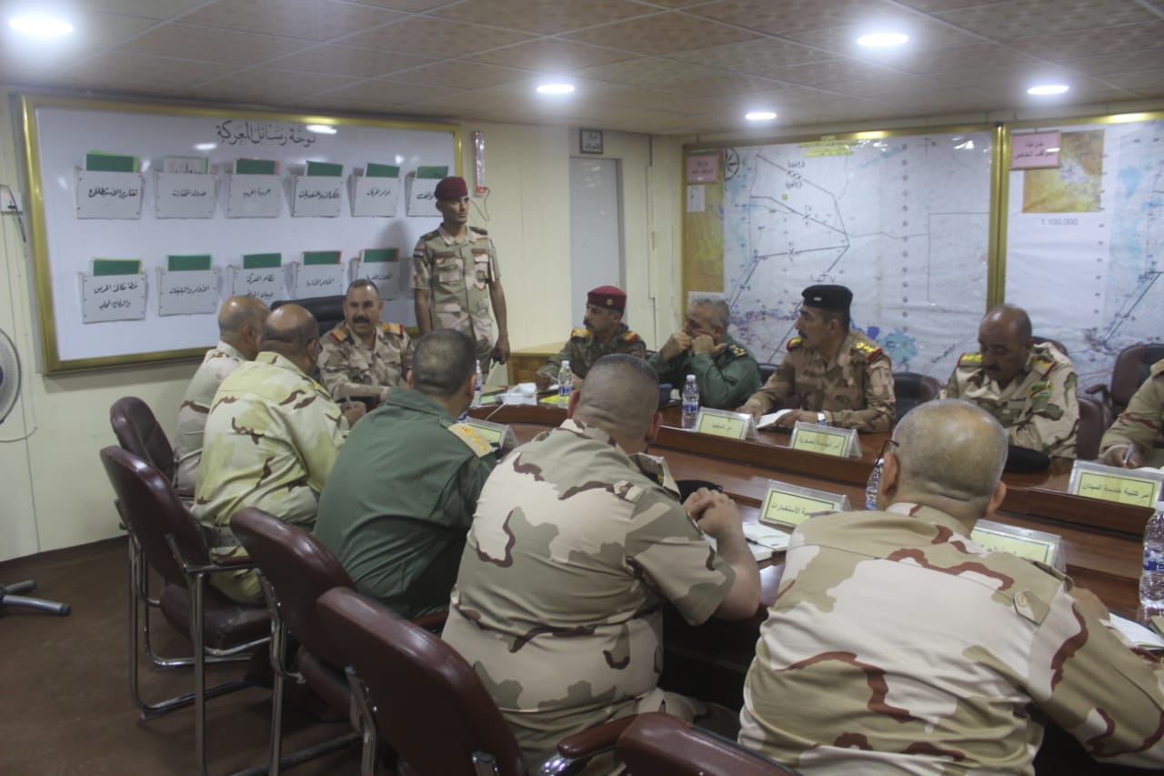 إقامة مؤتمر إعلامي لقيادة فرقة المشاة الآلية الثامنة بالعراق