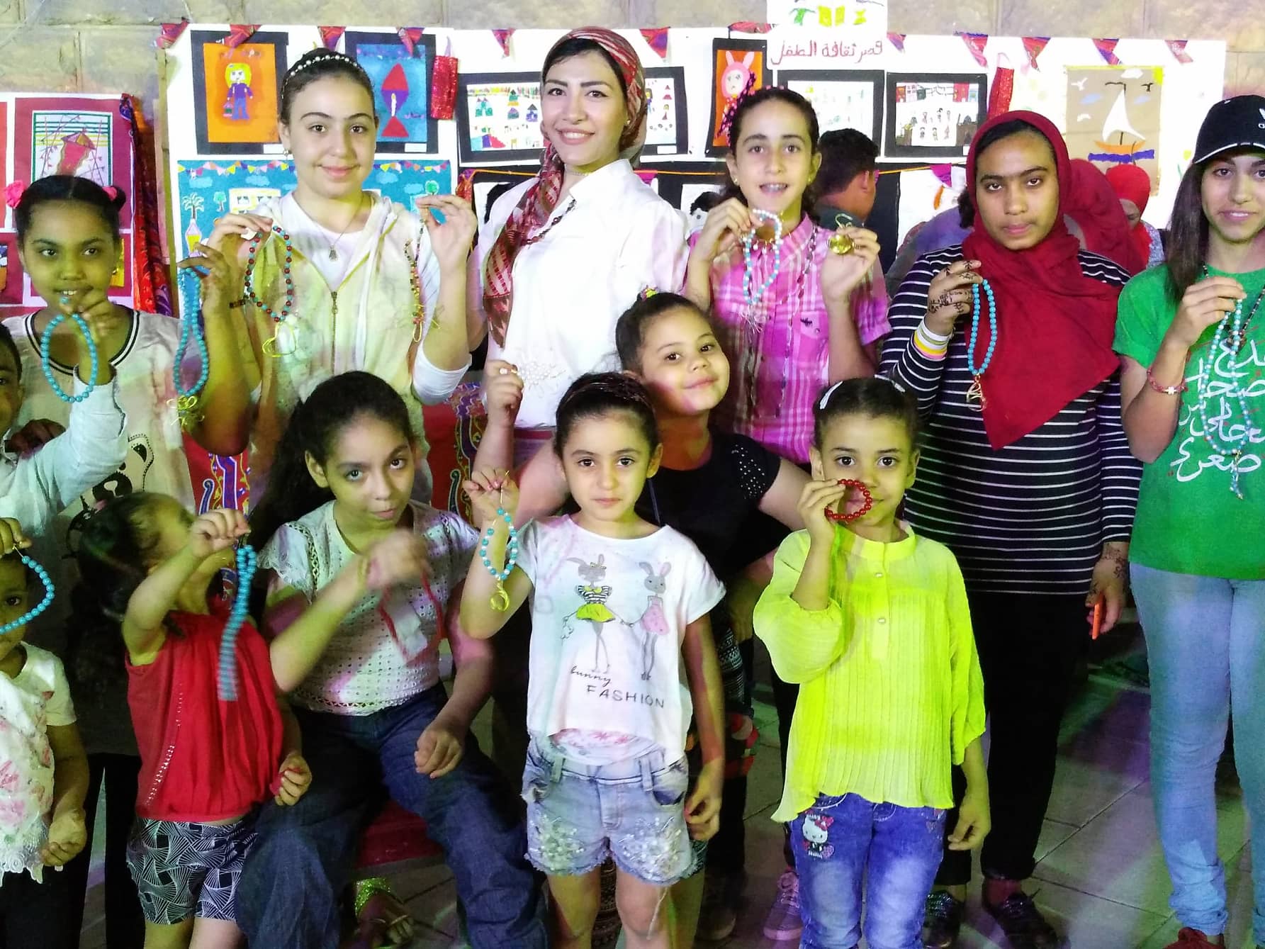 ورش فنية ضمن فعاليات ليالى رمضان بسور القاهرة الشمالي