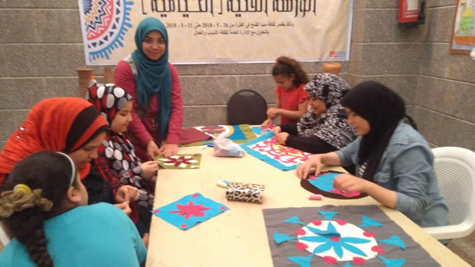 الورشة الفنية الخيامية بثقافة منيا القمح