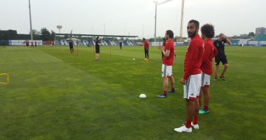 احمد  المحمدى يشارك فى مران المنتخب في إيطاليا