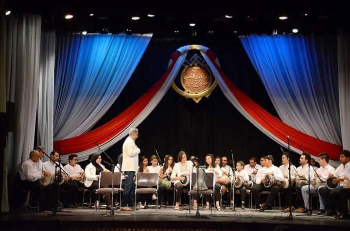 سعيد الارتيست مع طلبة فصل الإيقاع في رمضان بالأوبرا