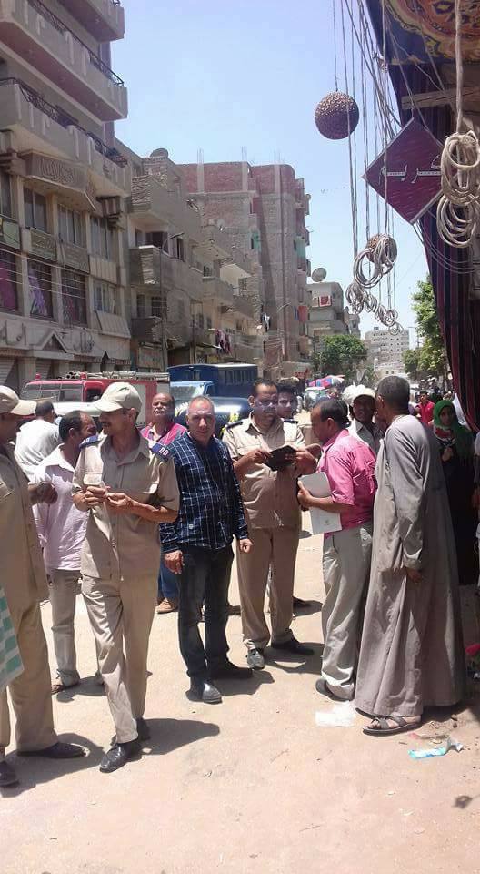 تحرير 120 محضر إشغال ونظافة بمركز أبوقرقاص بالمنيا