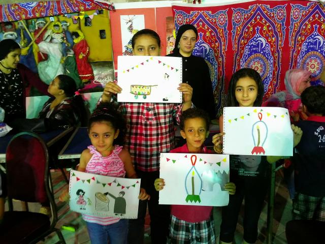 تواصل الورش الفنية ضمن  فعاليات ليالى رمضان بسور القاهرة الشمالي