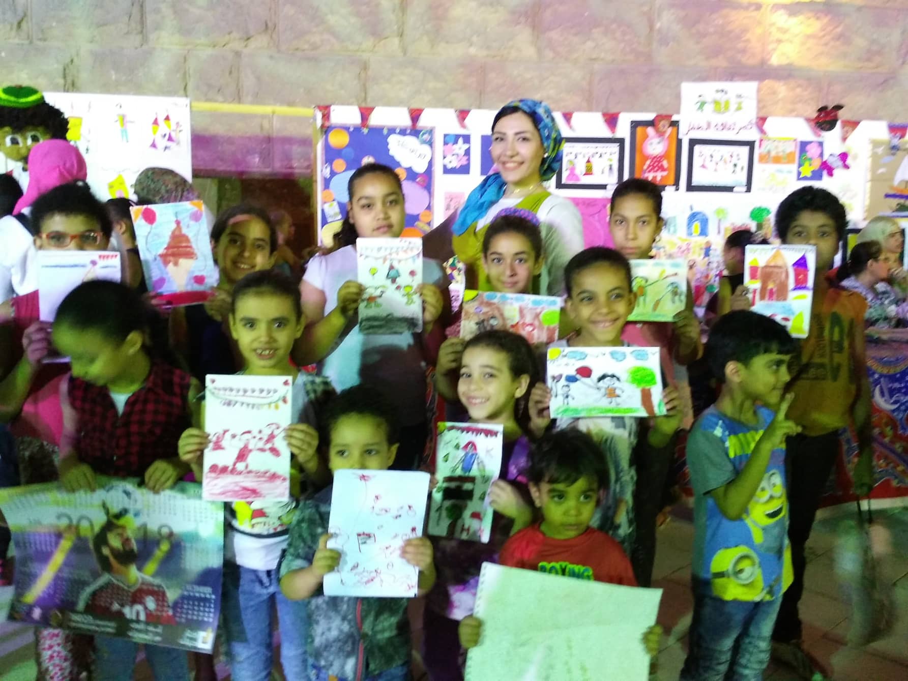 معرض تدشين نتاج فعاليات ثقافة الطفل بختام  رمضان بسور القاهرة الشمالي