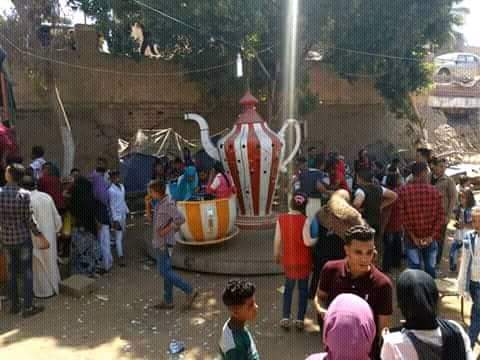 بالصور... مظاهر الاحتفالات بالعيد بطما