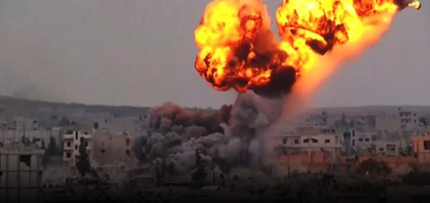 تجدد الغارات الجوية علي منطقة البوكمال السورية