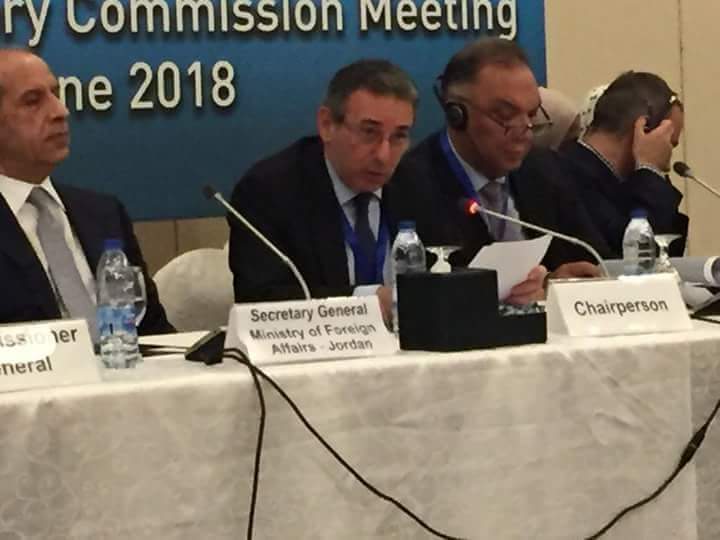 سفير مصر في الأردن يترأس إجتماع اللجنة الإستشارية للأونروا