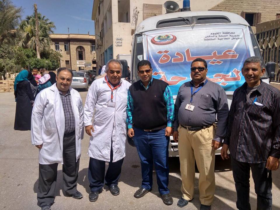 قافلة طبية بالمجان في قرية أبو السعود بالفيوم