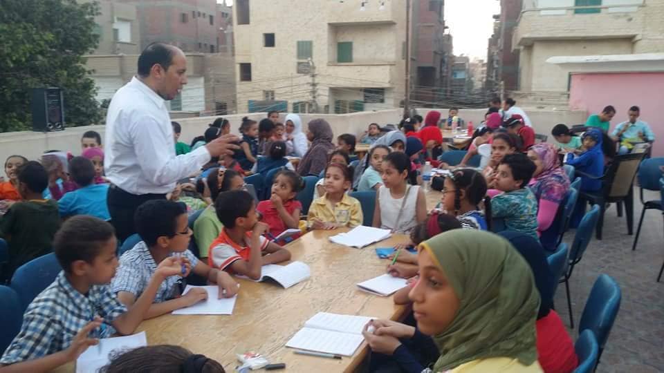 ورشة الخط العربي وسط اقبال كبير بثقافة ديروط