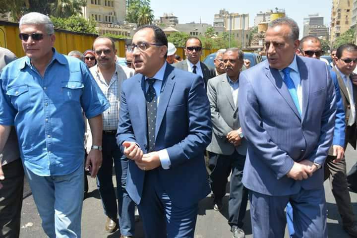 بالصور .. الحكومة ومحافظة الجيزة يشهد تشغيل تجريبى لنفق النهضة
