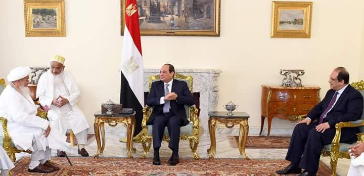 سلطان البهرة يشيد بنجاح مصر في تحقيق الأمن والاستقرار