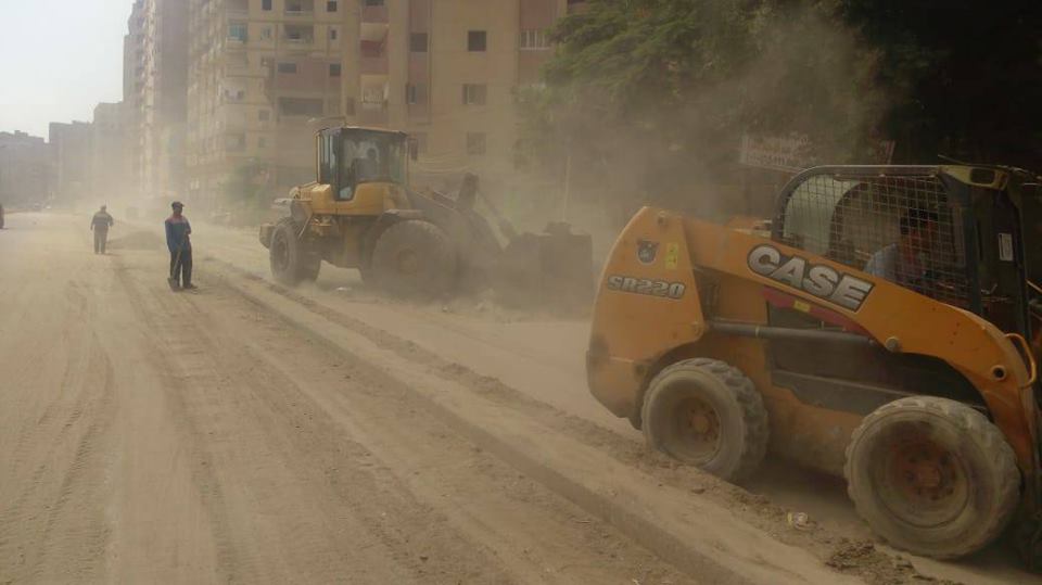 بالصور .. محافظة الجيزة تشن حملات مكثفة لإزالة التعديات والمخالفات