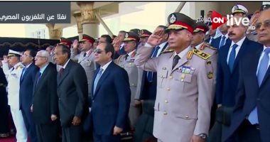 السيسي يشيد بعلاقة الشعب بأبنائه فى الجيش والشرطة