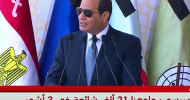 الرئيس السيسي يشيد بتضحيات أبناء أسر الشهداء