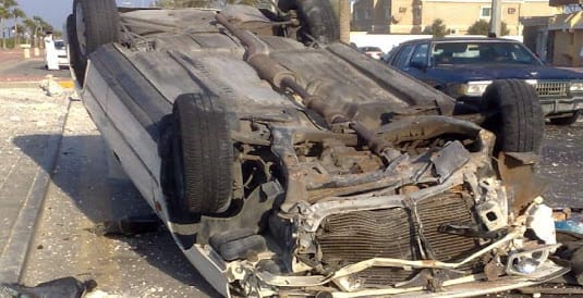 مصرع مواطن وزوجته فى انقلاب سيارة ملاكى بطريق العين السخنة – الزعفرانة