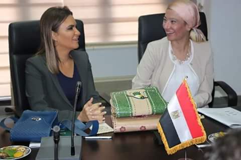 ياسمين فؤاد وسحر نصر يضعان وزارة البيئة لأول مرة علي الخريطة الاستثمارية