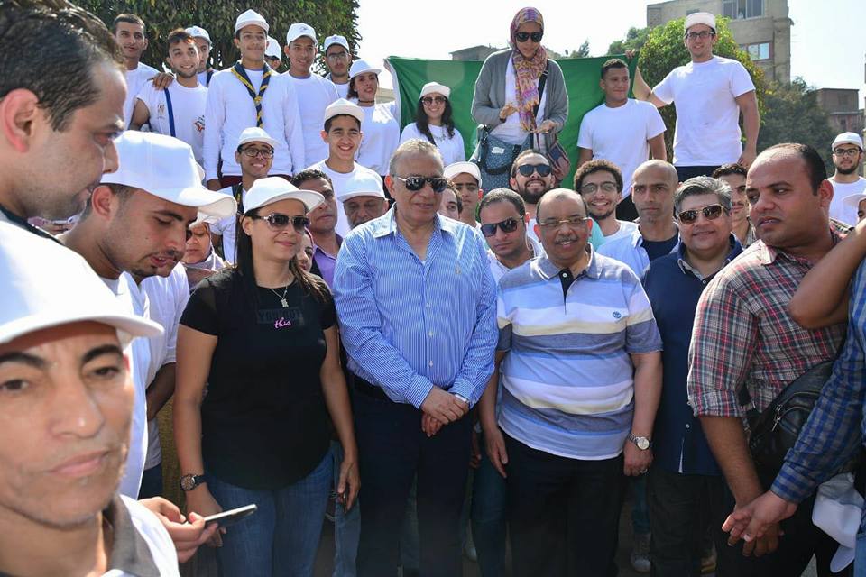 وزراء التنمية المحلية والشباب والبيئة يطلقون مبادرة ”شارك ونضف” ب  إمبابة