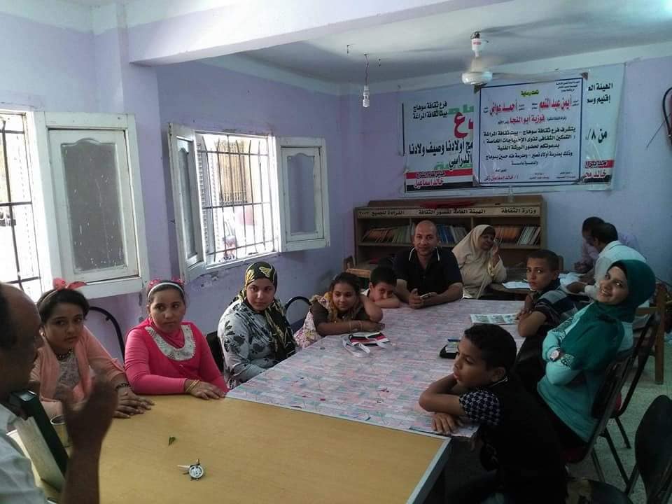 ورشة عمل بعنوان ”الخريطة الذهنية” ببيت المراغه ثقافه سوهاج