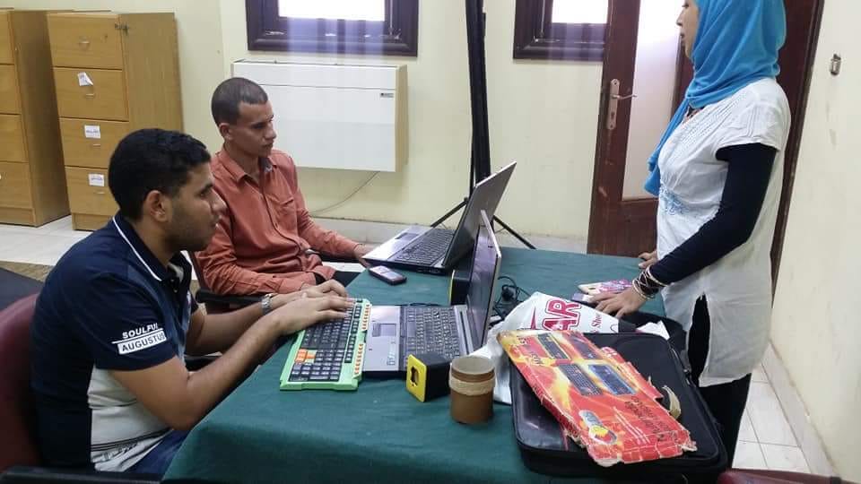 إستمرار  دورة office 2010 والتسويق الهاتفي لذوي الأعاقة البصرية بثقافة ديروط