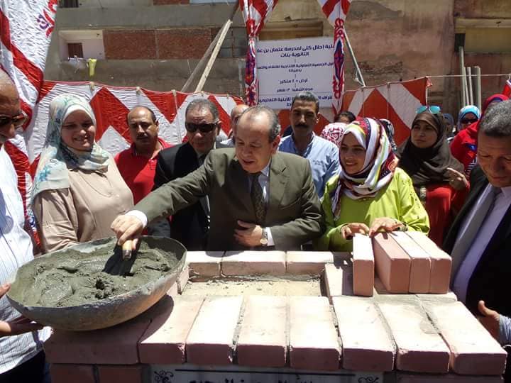 ”طه وسويلم” يضعان حجر الأساس لـ3 مدارس بإدارة دمياط