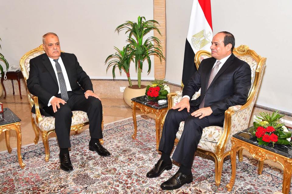 السيسى يشكر رئيس الهيئة العربية للتصنيع على ما قدمه ويكلف الفريق التراس بتولى رئاسة الهيئة
