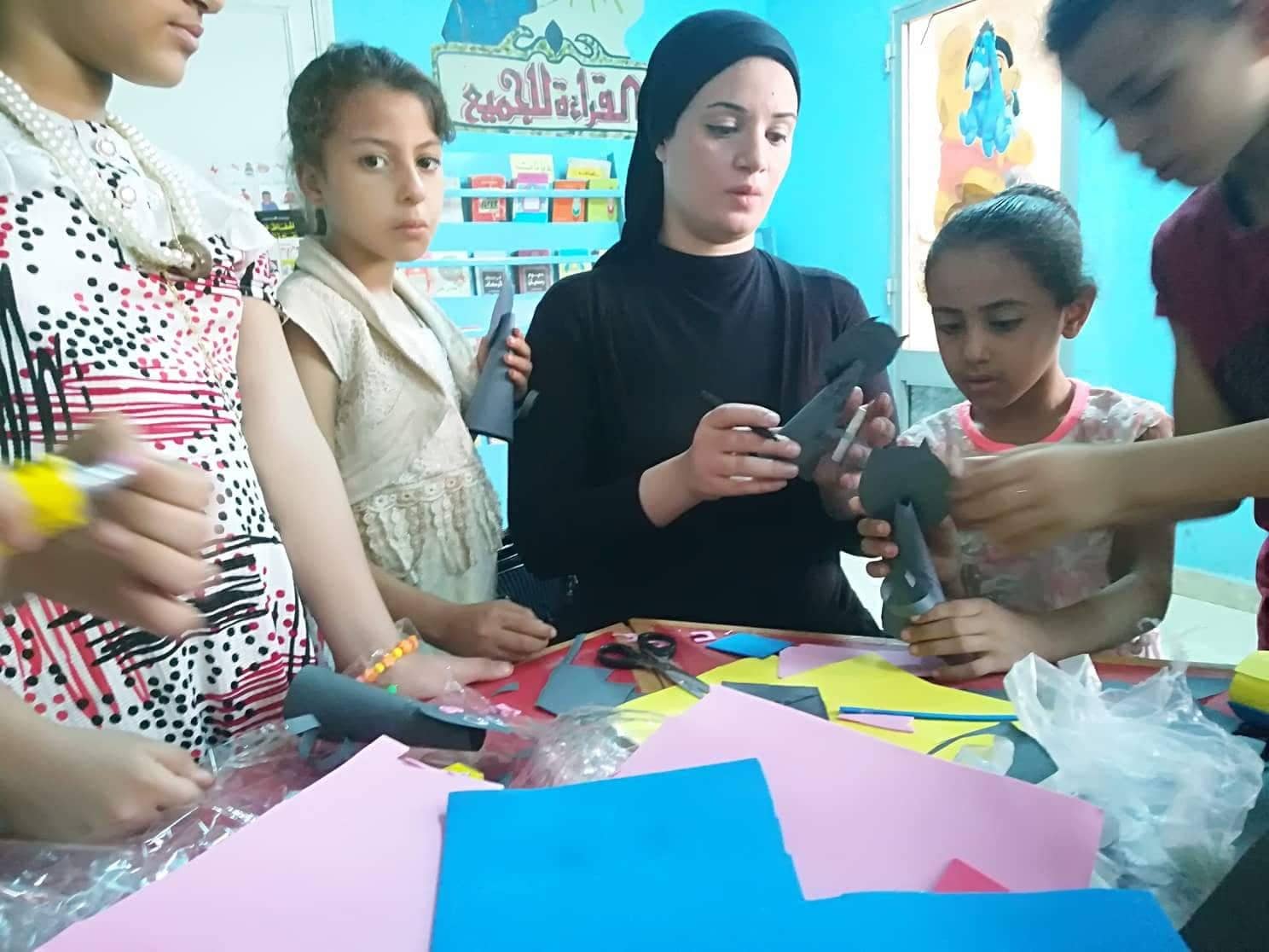 تدشين نتاج ورش مبادرة (بأيدين ولادها) بثقافة البدرشين