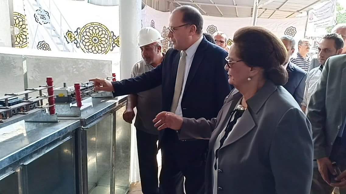 محافظ البحيرة ورئيس شركة كهرباء البحيرة يفتتحان محطة الطاقة الشمسية بدمنهور