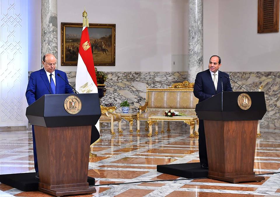انعقاد مؤتمر صحفي للرئيسين المصري واليمني