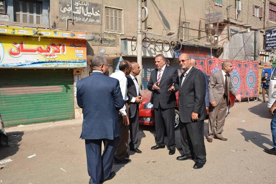 جولة لمحافظ الجيزة أول أيام العيد لمتابعة أعمال النظافة