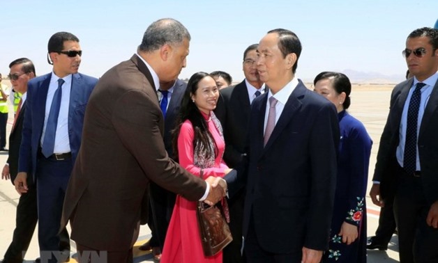 رئيس فيتنام يعرب عن اعجابه بالحضارة المصرية القديمة