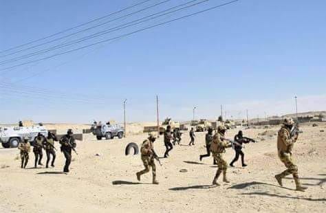 القوات المسلحة المصرية تعلن تصفية 20 من العناصر التكفيرية و تدمير 18 وكرا