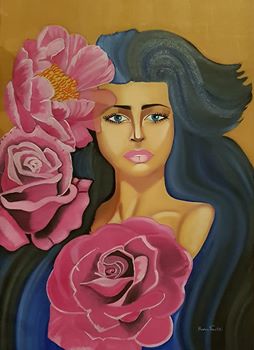 ٤٠ لوحه فنية فى معرض الفنانه مروة عبد القادر بقاعة زياد بكير فى الاوبرا