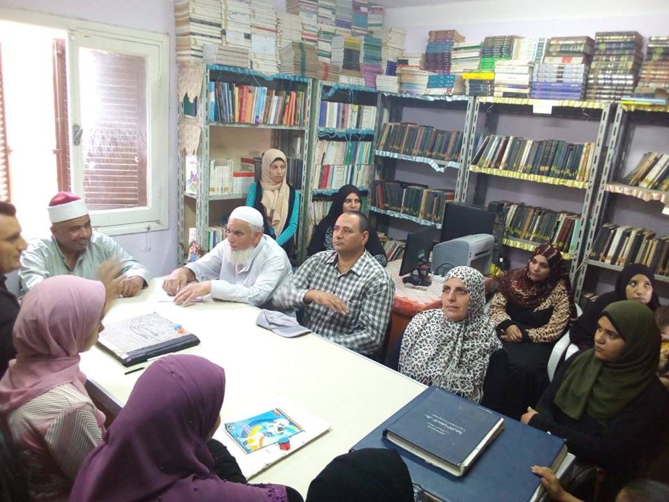 مناقشة مشروع بنك المعرفة والتطور الرقمى بفرع ثقافة دمياط