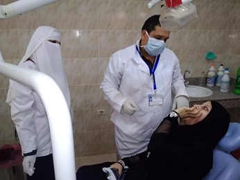 الكشف على 1405مريض بالقافلة العلاجية بقرية المظاطلى بطامية
